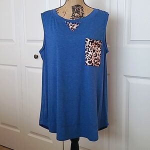 💙Tunic sleeveless Tee